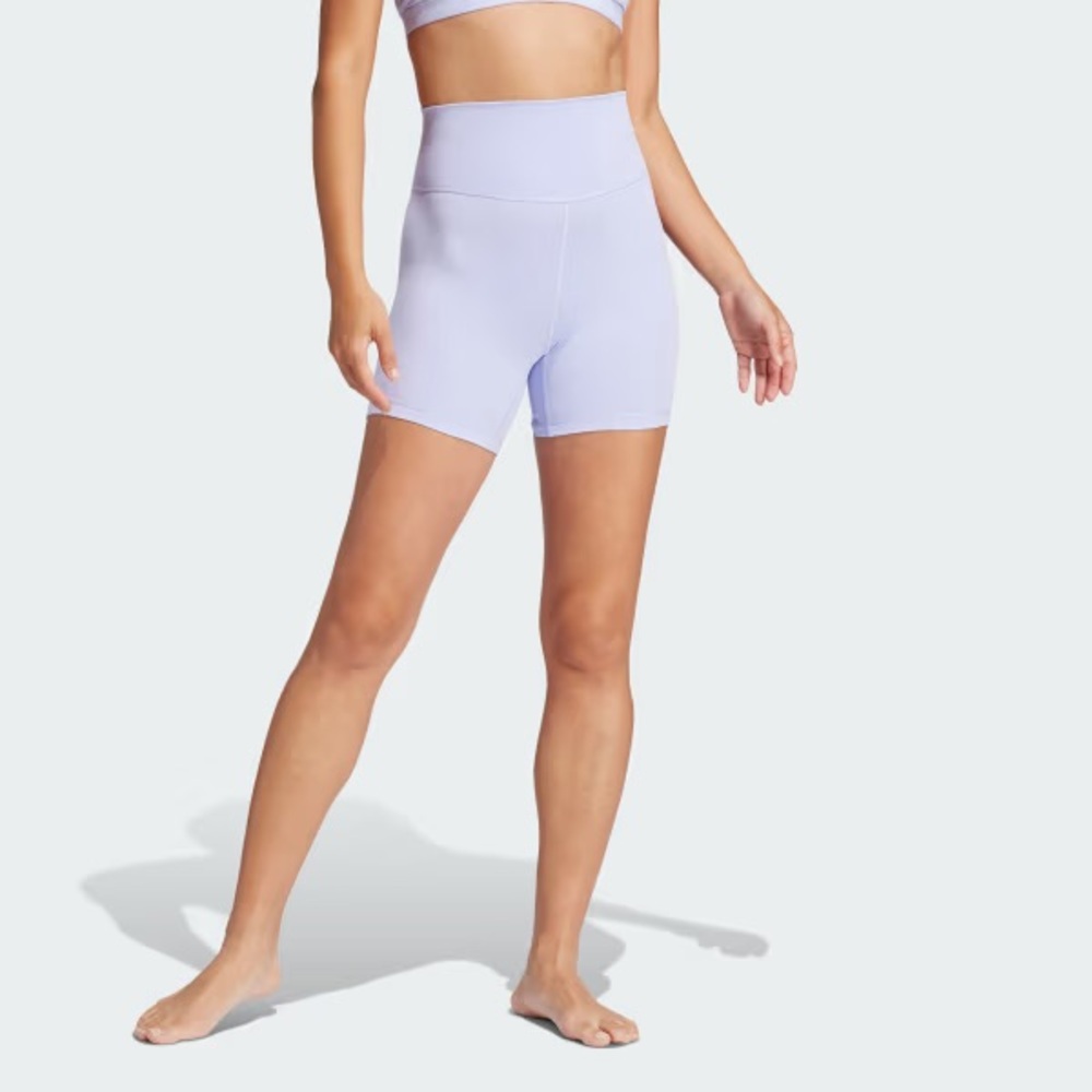 NWT Adidas Women's Lavender Bike Shorts
